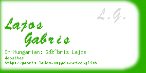 lajos gabris business card